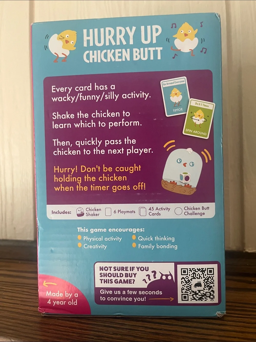 Hurry up chicken butt game